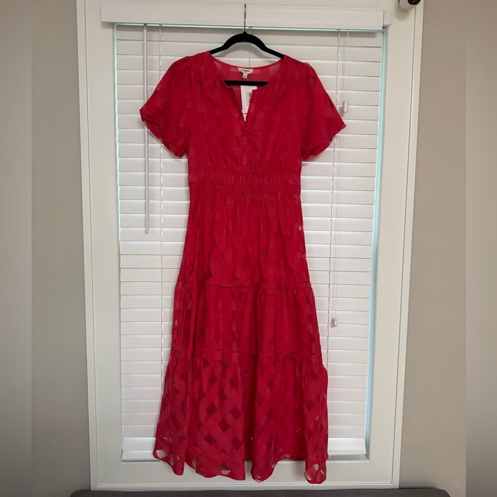 Umgee Vibrant Pink Maxi Dress